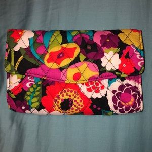 Vera Bradley Strap Wallet in pattern Va Va Bloom